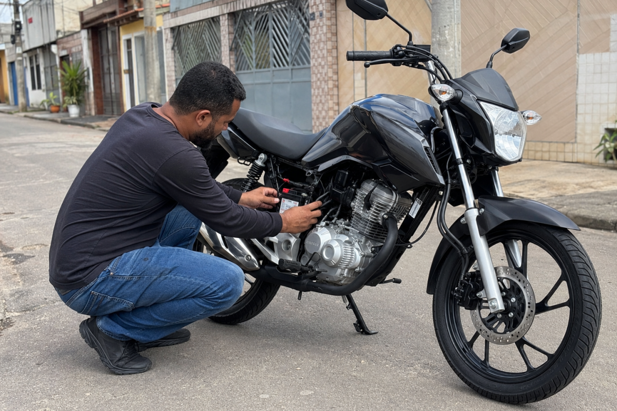 O que estraga uma bateria de moto: causas mais comuns