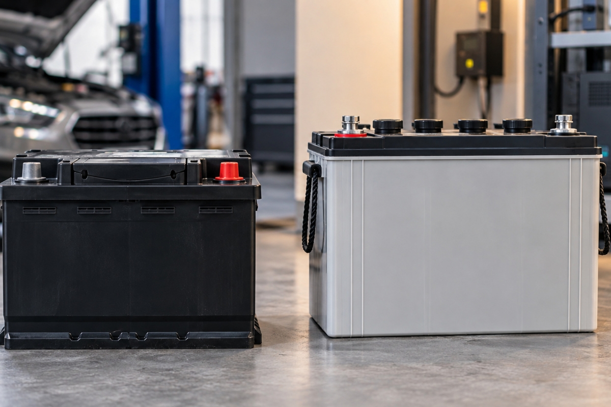 What Is the Difference Between a Stationary Battery and an Automotive Battery (Regular Battery)?