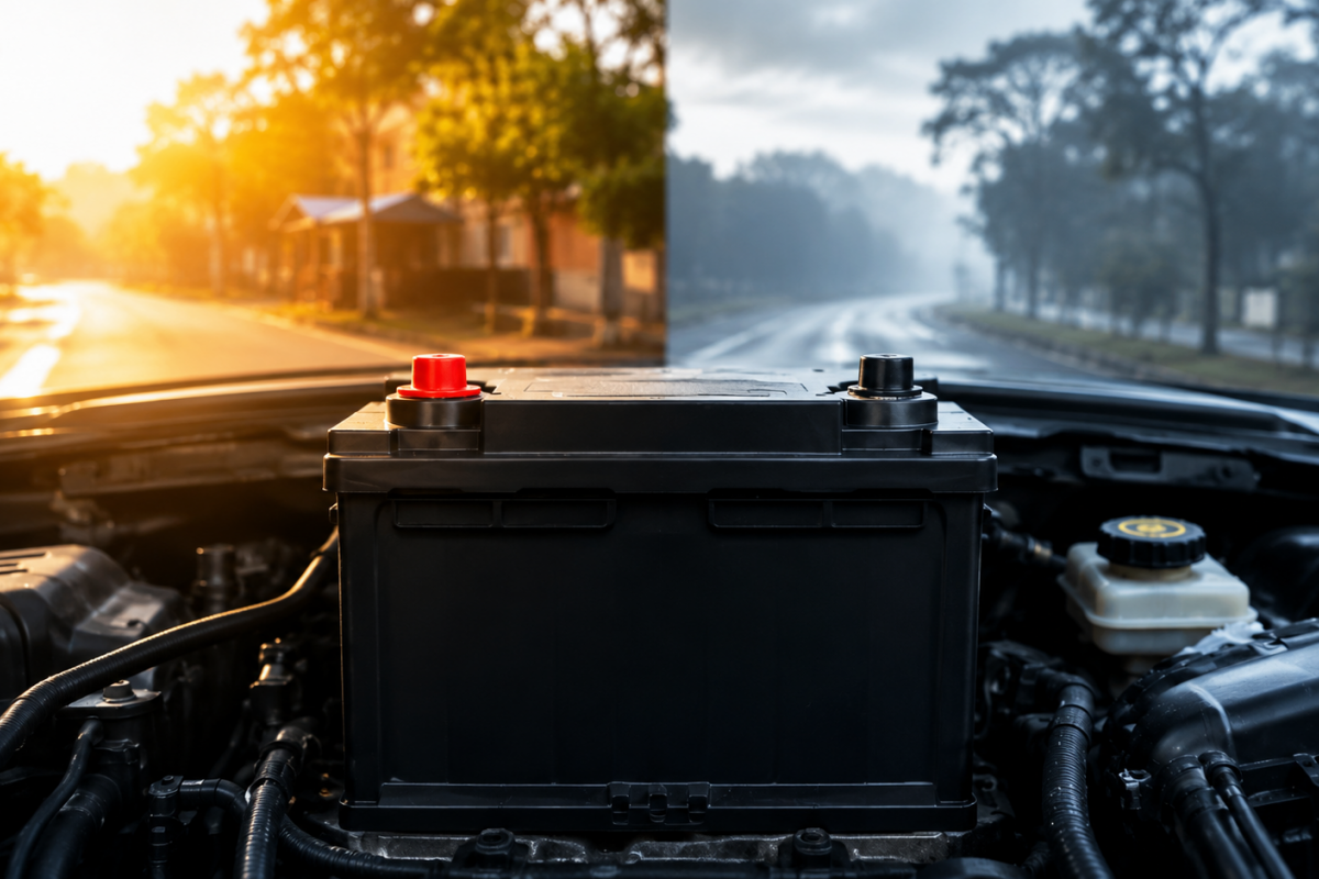 Como a temperatura influencia a vida &uacute;til da bateria automotiva